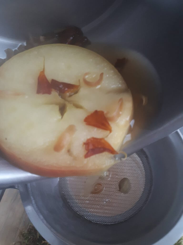 Colare il brulé di mele