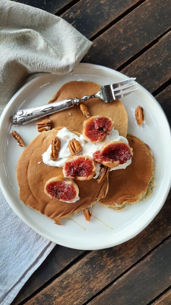 Pancakes alla polvere di foglie di fico