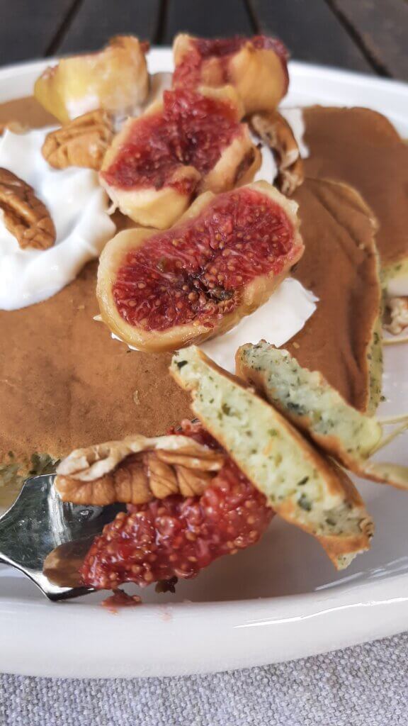 Pancakes alla polvere di foglie di fico
